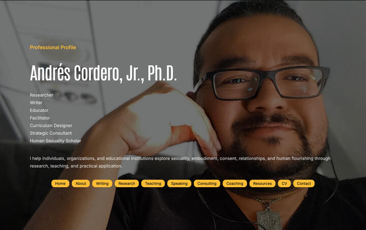 Screenshot of AndresCorderoJr.com Screenshot of AndresCorderoJr.com